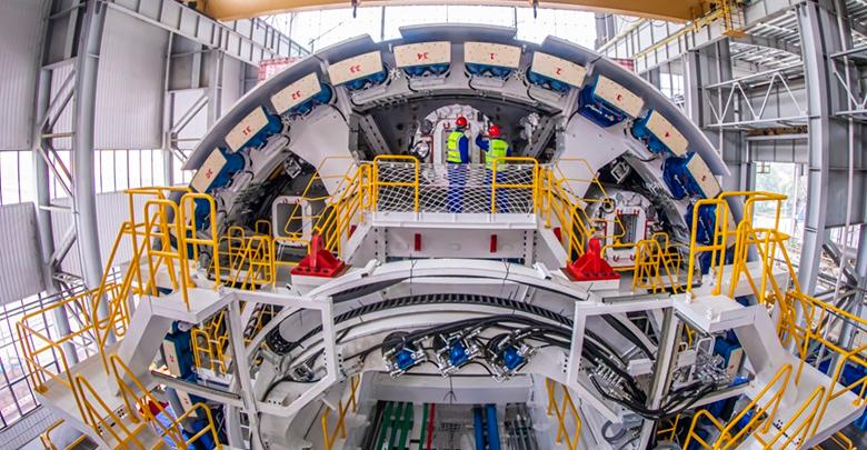 “熙怡號”超大直徑盾構機長(cháng)沙下線(xiàn)